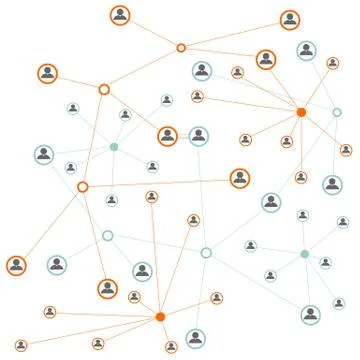 Social network concept Stock Illustration