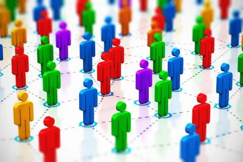 Social network concept Stock Illustration