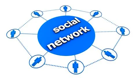 Social network concept Stock Illustration
