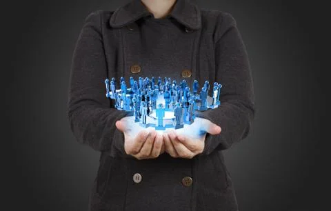 Social network concept Stock Illustration