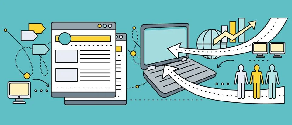 Social Network Concept Stock Illustration