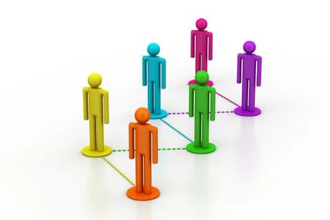 Social network concept Free Stock Illustration