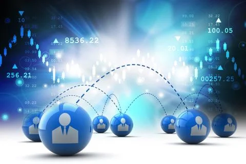 Social network concept Stock Illustration