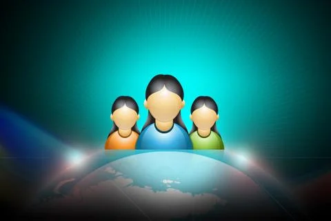 Social network concept Stock Illustration