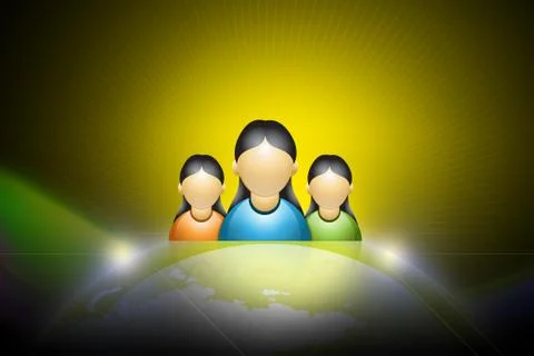 Social network concept Stock Illustration