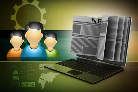 Social network concept Stock Illustration