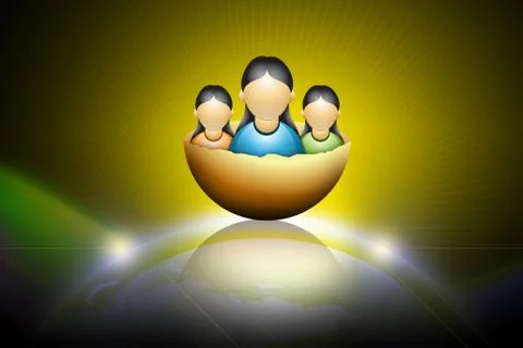 Social network concept Stock Illustration