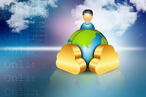 Social network concept Stock Illustration