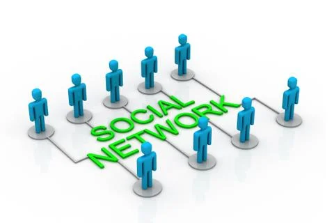 Social network concept. Stock Illustration