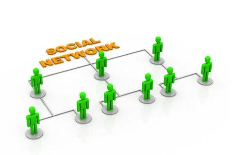 Social network concept Stock Illustration