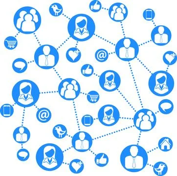 Social Network Concept Stock Illustration