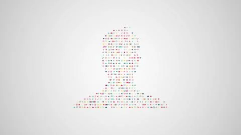 Social network concept illustration Stock Illustration