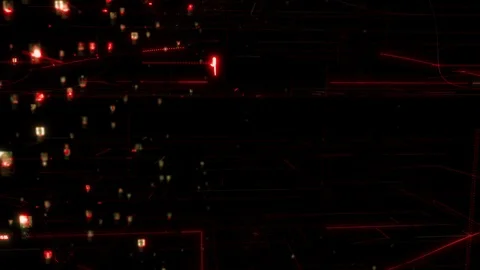 Social network concept with linked by red lines people portraits and the earth Stock Footage 111708650