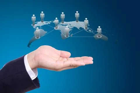 Social network concept Stock Photos