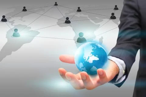 Social network concept. Stock Photos