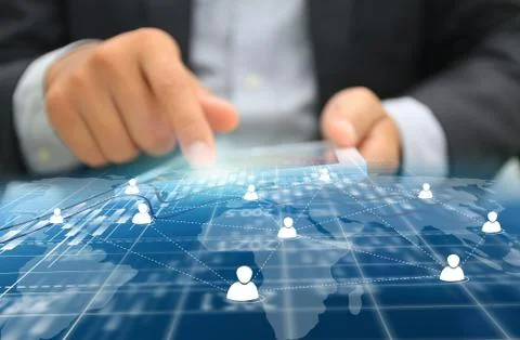 Social network concept. Stock Photos