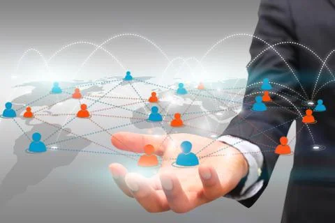 Social network concept. Stock Photos