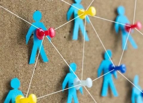 Social network concept Stock Photos