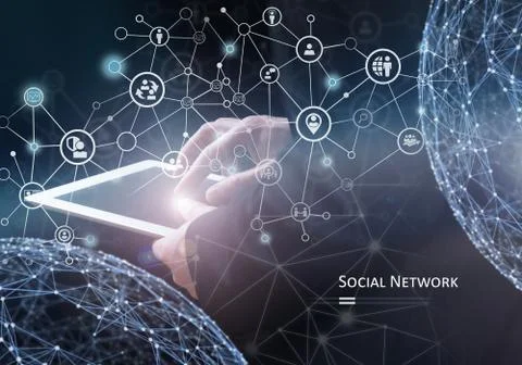 Social network concept Фото