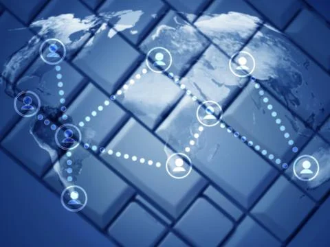 Social Network Concept Stock Photos