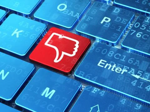 Social network concept: Unlike on computer keyboard background イラスト素材