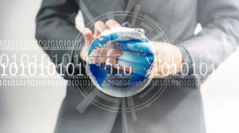 Social network concept.globalization business. Stock Footage 63506124