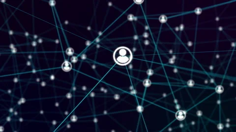 Social Network. Connected people Vidéo 95031167