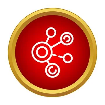 Social network connecting nodes distribution sharing content イラスト素材