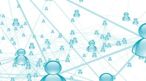 Social network: connecting people. Adding friends on the internet Stock-Footage 37190911