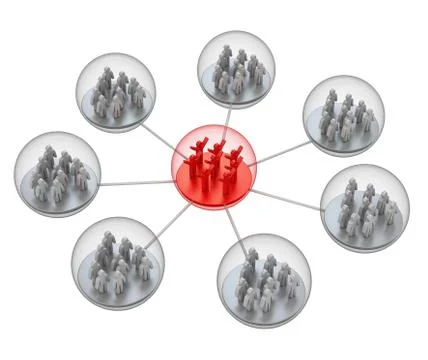 Social network connection background 3d rendering 스톡 일러스트