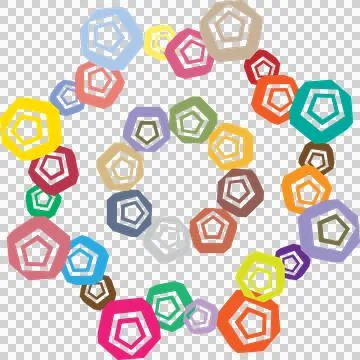 Social network connection set of vector colored balls or spheres Stock Illustration
