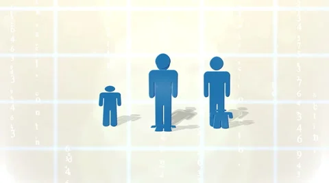 Social network connection teamwork Video stock 42743737