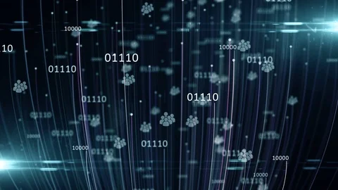 Social network connection through social media platforms personal data security Stock Footage 102683371