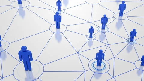 Social network connections background loop Stock Footage 237091658