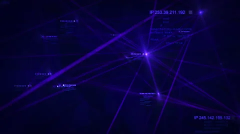Social network connections. Technology background. Loopable. Blue and green. Stock-Footage 56353201