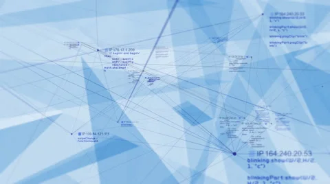 Social network connections. Technology background. Loopable. Cyan and green. 스톡 동영상 57828668