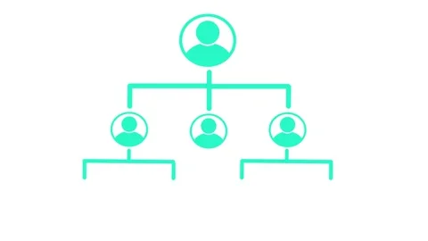 Social network, contacts concept animation. Connected people icon Stock Footage 259800375