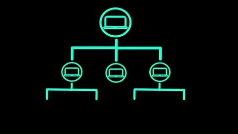 Social network, contacts concept animation. Connected people icon Stock Footage 259800387