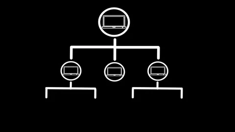 Social network, contacts concept animation. Connected people icon Vidéo 259800388
