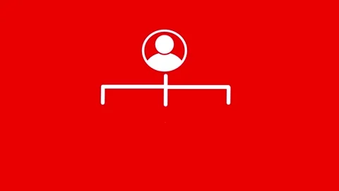 Social network, contacts concept animation. Connected people icon Видео 259800427