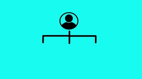 Social network, contacts concept animation. Connected people icon Stock-Footage 259800428