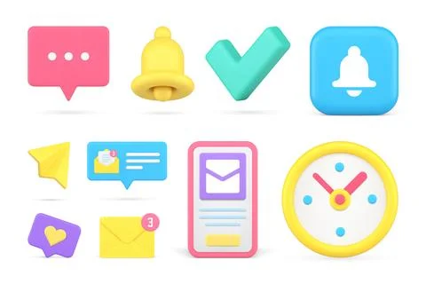 Social network cyberspace notification internet chatting online communication Illustrazione stock
