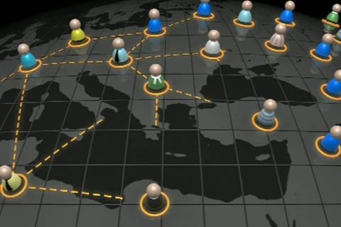 Social Network - Dark Stock Footage 10973495