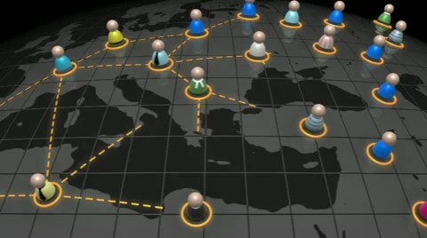 Social Network - Dark Stock Footage 10973695