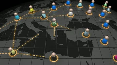 Social Network - Dark Stock Footage 10973790