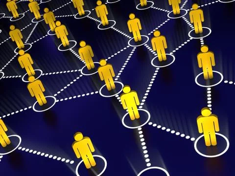 Social Network Dark Illustrazione stock