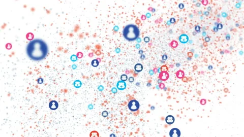 Social Network DNA Gene Stock Footage 85529032