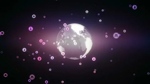 Social network Globalization Stock-Footage 102612619