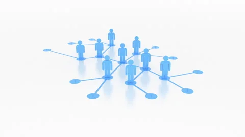 Social Network Growing 3d Animation. Population Increase Illustration. Number of Vídeos de archivo 303499598
