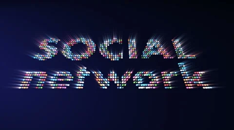 Social network icon (720) Video stock 44716834